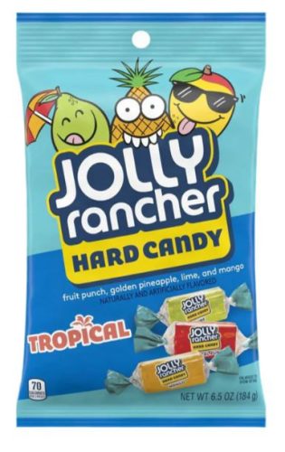 Jolly Rancher Hard Candy Tropical Gyümölcsös cukorka 184g