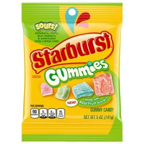 Starburst Gummies Sours Gumicukor 141g