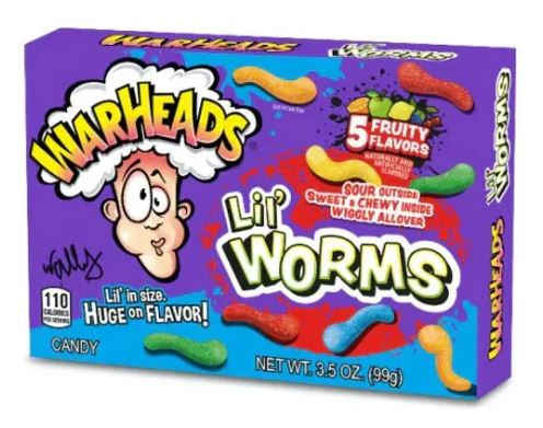 WarHeads Lil' Worms Cukorka 99g 