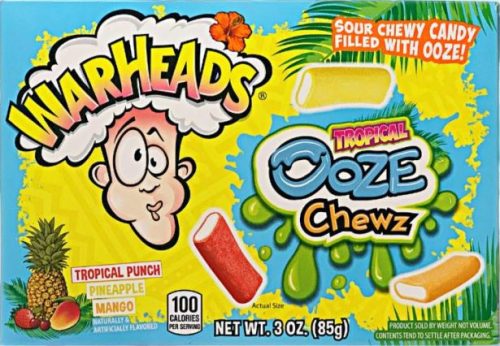 WarHeads Ooze Chews Tropical Box Gumicukor 85g