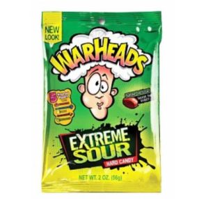 WarHeads Hard Candy Extreme Sour Cukorka 56g