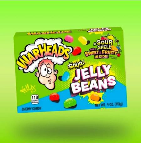 WarHeads Jelly Beans Gyümölcsös cukorka 113g
