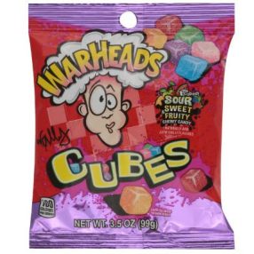 WarHeads Cubes Sour Cukorka, zacskós, 99g