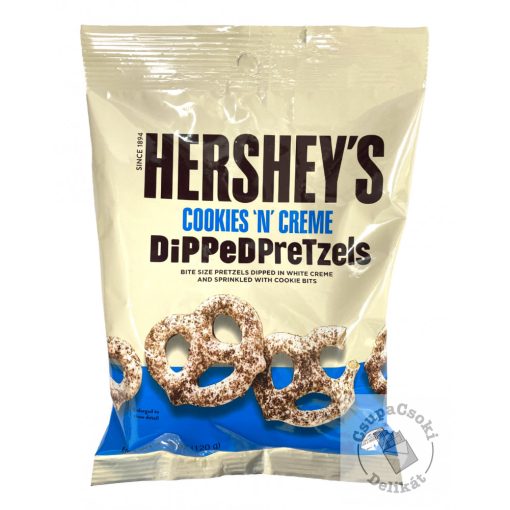 Hershey's Cookies&Creme Pretzels Fehércsokis perec 120g