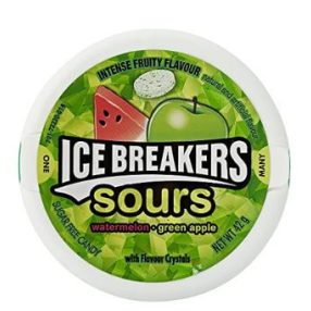   IceBreakers Sours Watermelon Green Apple Sugar Free cukorka 42g