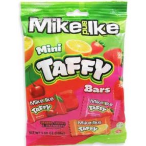 Mike and Ike Mini Taffy Bars 108g