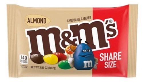 M&M's Almond Csokoládédrazsé 80,2g