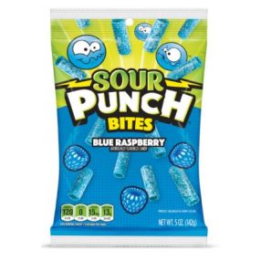 Sour Punch Bites Blue Raspberry savanyú gumicukor 142g
