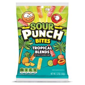 Sour Punch Bites Tropical Blends savanyú gumicukor 142g