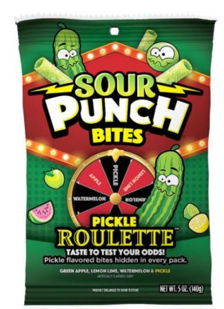 Sour Punch Pickle Roulette savanyú gumicukor 140g