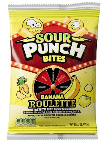  Sour Punch Banana Roulette savanyú gumicukor 142g / Minőségét megőrzi: 2026.05.15