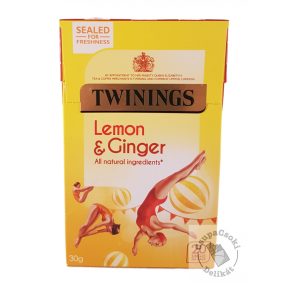   Twinings Lemon&Ginger Gyümölcstea citrommal és gyömbérrel 20 filter, 30g