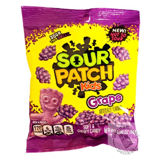 Sour Patch Kids Grape Savanyú gumicukor 143g