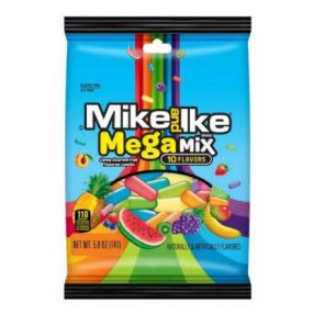 Mike and Ike Mega Mix Cukorka válogatás, zacskós 141g