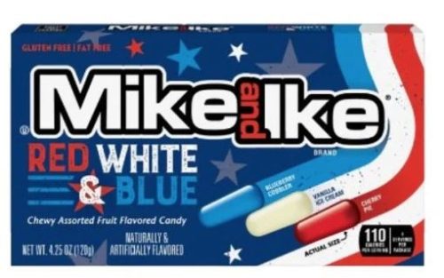 Mike and Ike Red, White & Blue Cukorka válogatás 120g