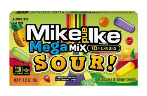 Mike and Ike Mega Mix Sour Cukorka válogatás 120g