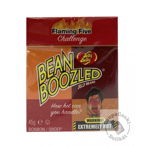 JellyBelly Bean Boozled Flaming Five Cukorka dobozban 45g