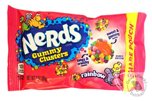 Nerds Gummy Clusters Rainbow Cukorka 85g
