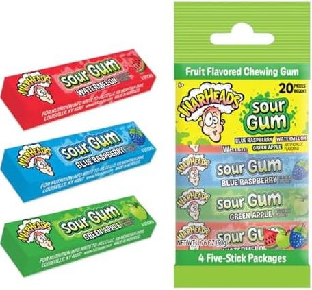 WarHeads Sour Gum 4x5db 50g