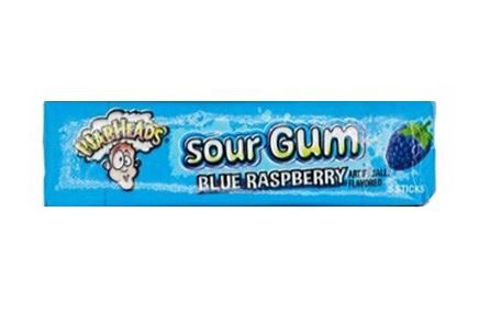 WarHeads Sour Gum Blue Raspberry 5 Sticks 12,5g