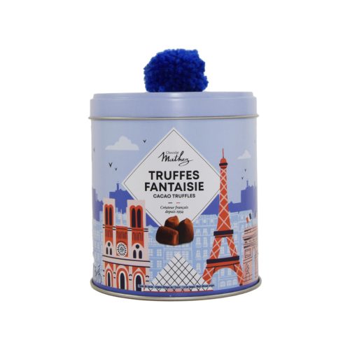 Mathez Truffes Fantaisie Travel Tin Pompom Natúr trüffel 250g
