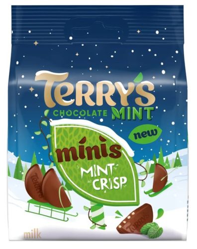 Terry's Chocolate Mint Crisp Mentás tejcsokoládé falatkák 80g