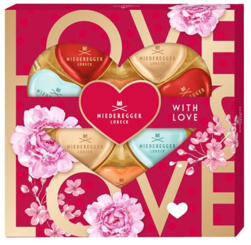 Niederegger Meister Selection Hearts 'With Love' Marcipánválogatás 125g