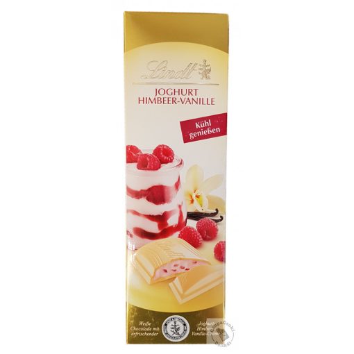 Lindt Kühl Genießen Joghurt Himbeer-Vanille Fehércsokoládé jogurt-málna-vanília 100g