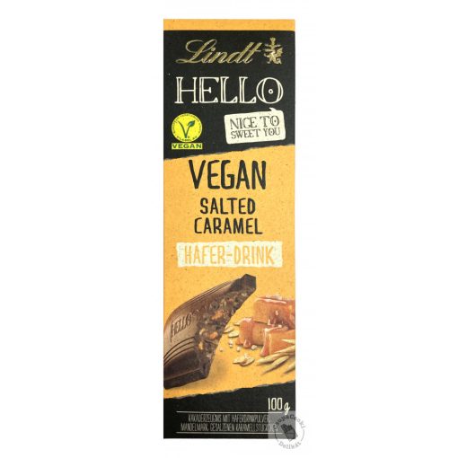 Lindt Hello Vegan Salted Caramel Tejmentes sós-karamellás csokoládé 100g