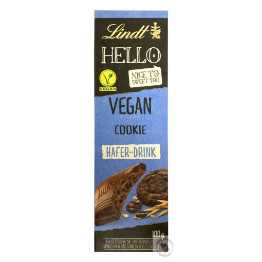 Lindt Hello Vegan Cookie Tejmentes kekszes csokoládé 100g