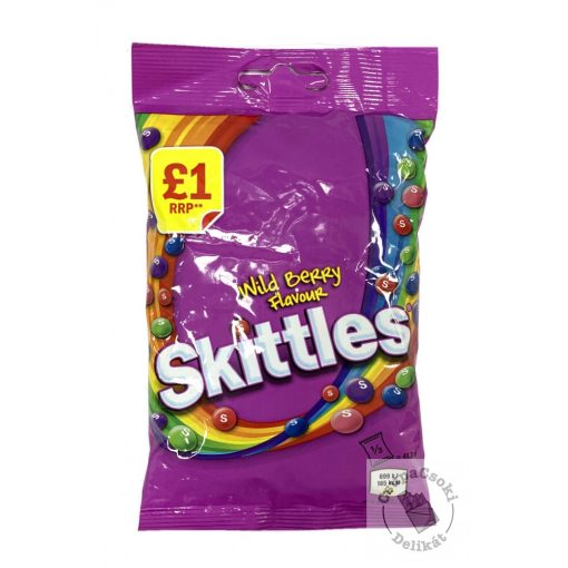 Skittles Wild Berry Cukorka gyümölcs ízesítéssel 125g