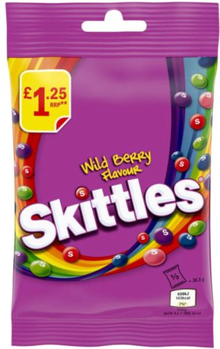 Skittles Wild Berry Cukorka gyümölcs ízesítéssel 109g