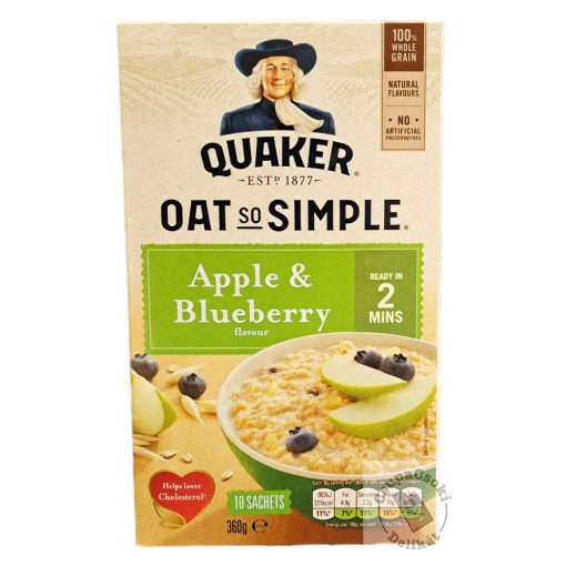 Quaker Oat So Simple Apple&Blueberry Zabkása 10 tasak 360g