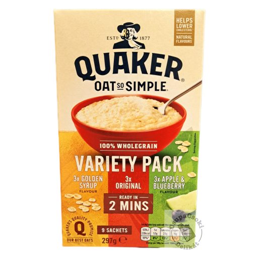 Quaker Oat So Simple Variety Válogatás Zabkása 3x3 tasak 297g