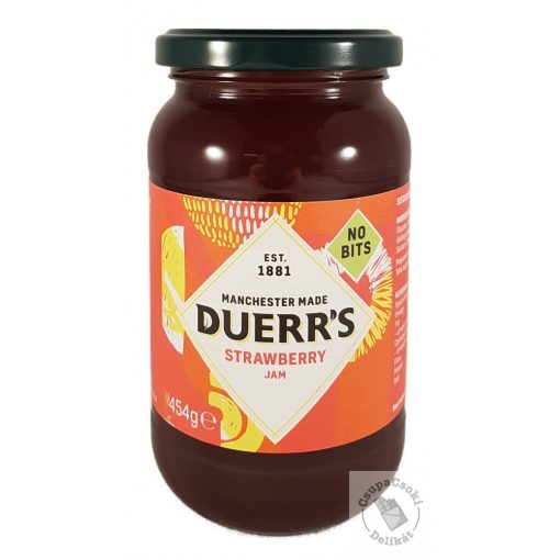 Duerr's Strawberry Jam Eper dzsem magnélküli 454g