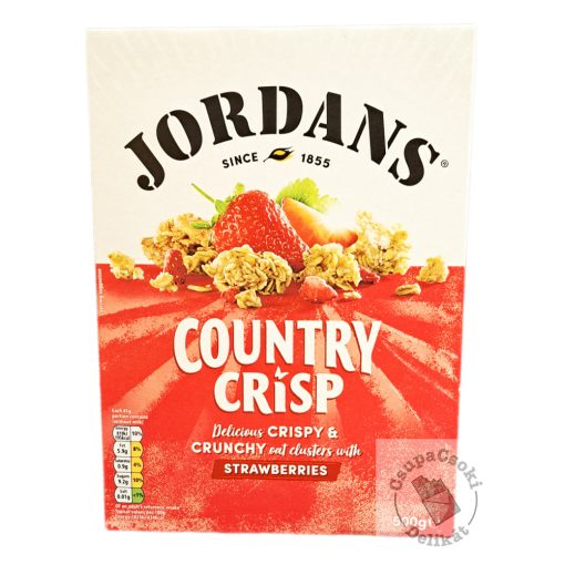 Jordans Country Crisp Strawberries Gabonapehely eperrel 500g