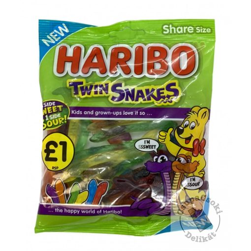 Haribo Twin Snakes Gumicukor 160g