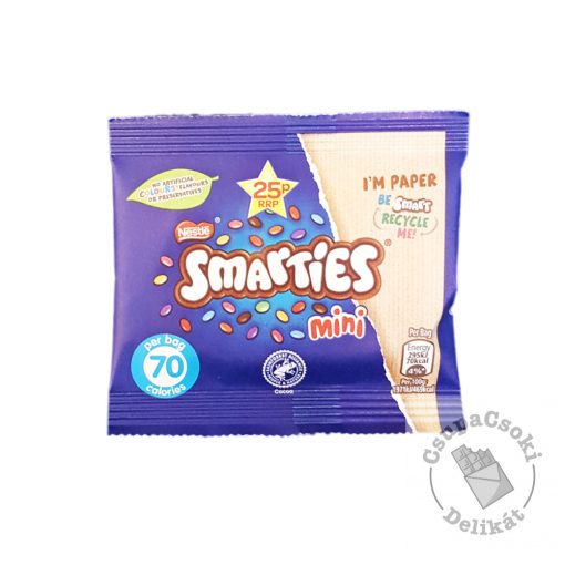 Nestle Smarties Mini Tejcsokoládé drazsé mini tasakban 15g