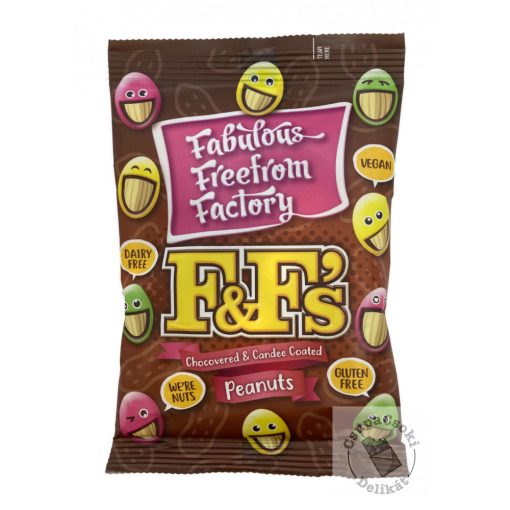 Fabulous Freefrom Factory  Mogyoró színes cukormázzal 55g