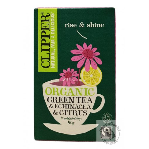 Clipper Green&Echinacea&Citrus Zöld tea echinacea-val és citrusokkal 20 filter 40g