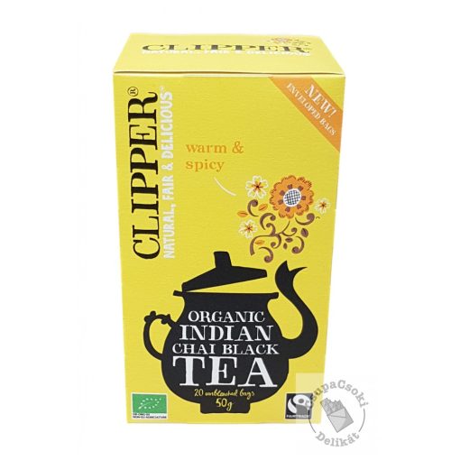 Clipper Bio Indian Chai Fűszeres fekete tea 20 filter, 50g