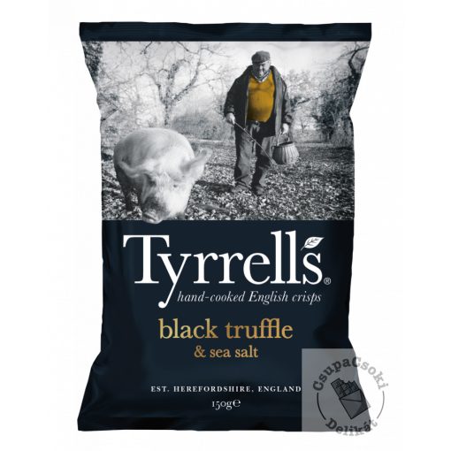 Tyrrell's Black Truffle&Sea Salt Burgonyachips szarvasgombával 150g