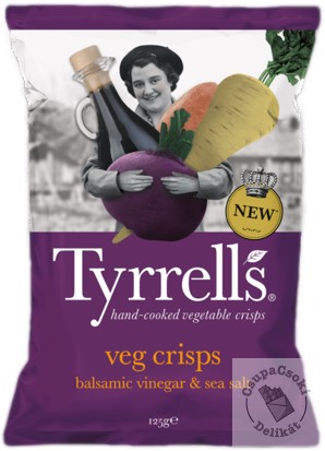 Tyrrell's Vegyes zöldségchips balzsamecettel 125g