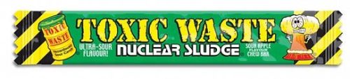 Toxic Waste Nuclear Sludge Sour Apple Olvadó rágó savanyú alma ízesítéssel 20g