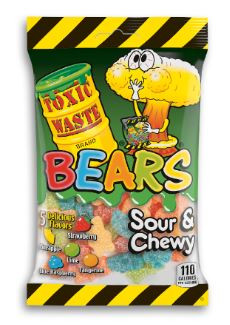Toxic Waste Bears Sour Jellies Gumicukor 142g