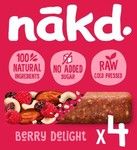  Nakd Berry Delight Datolya szelet málnával (4x35g) 140g