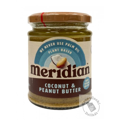 Meridian Coconut&Peanut Butter Mogyoróvaj kókusszal, hozzáadott cukor nélkül 280g