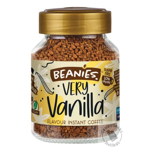 Beanies Very Vanilla Vaníliás ízesítésű  azonnal oldódó kávé 50g