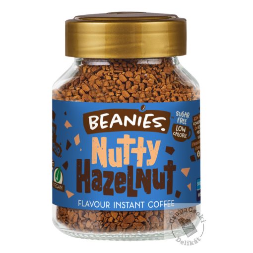 Beanies Nutty Hazelnut Mogyorós ízesítésű  azonnal oldódó kávé 50g