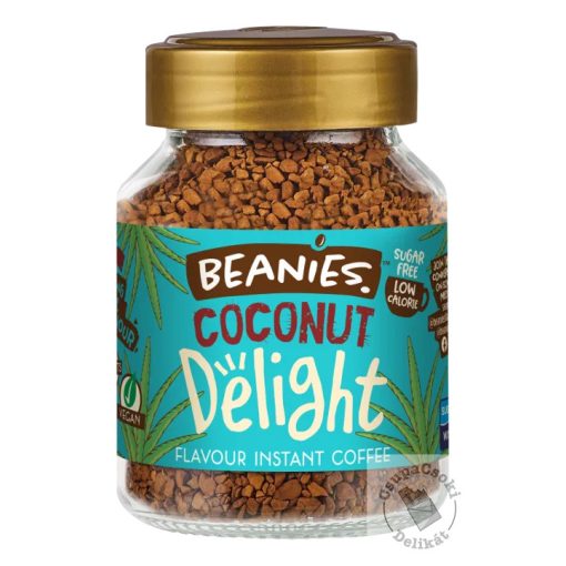 Beanies Coconut Delight Kókuszos ízesítésű  azonnal oldódó kávé 50g